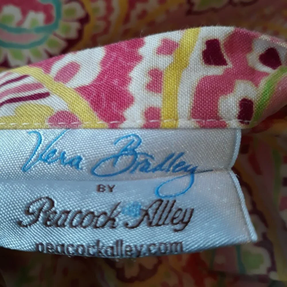 Pink Standard Shams (2) Paisley Cotton Vera Bradley by Peacock Alley